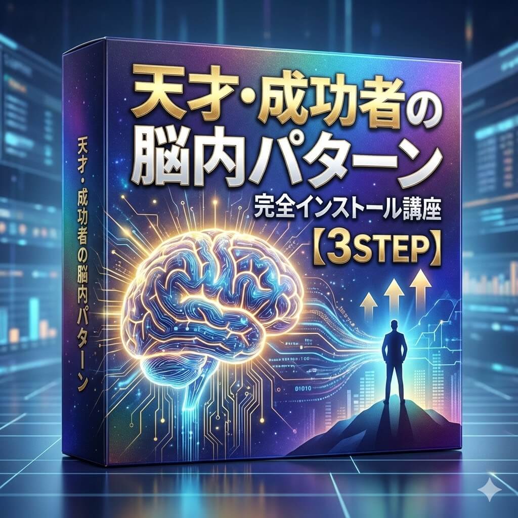 天才・成功者の脳内パターン完全インストール動画講座【3STEP】